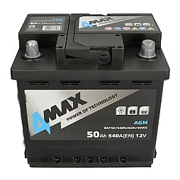 Акумулатор 4MAX START&STOP AGM 50Ah/540A R+