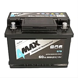 Акумулатор 4MAX START&STOP EFB 60Ah/560A R+