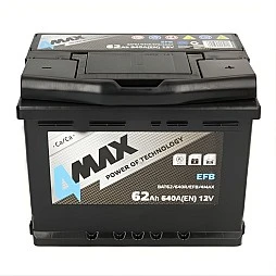 Акумулатор 4MAX START&STOP EFB 62Ah/640A R+