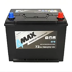 Акумулатор 4MAX START&STOP EFB 72Ah/750A R+ JIS