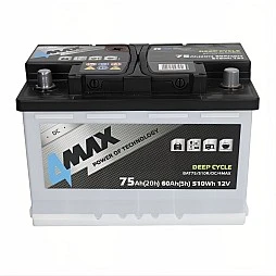 Акумулатор 4MAX DEEP-CYCLE 75Ah/510Wh R+