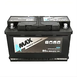 Акумулатор 4MAX START&STOP AGM 80Ah/800A R+