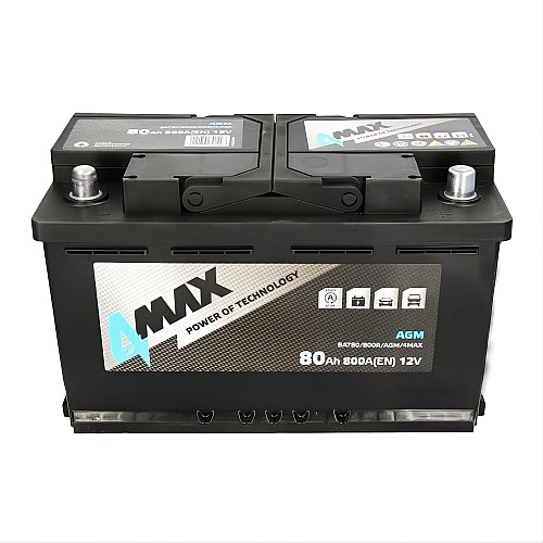 Акумулатор 4MAX START&STOP AGM 80Ah/800A R+