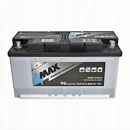 Акумулатор 4MAX DEEP-CYCLE 90Ah/630Wh R+