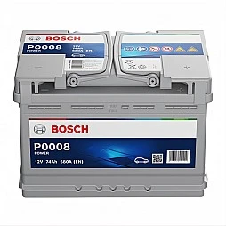 Акумулатор BOSCH POWER P0008 74Ah/680A R+