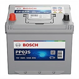 Акумулатор BOSCH POWER PLUS PP025 60Ah/520A L+ JIS