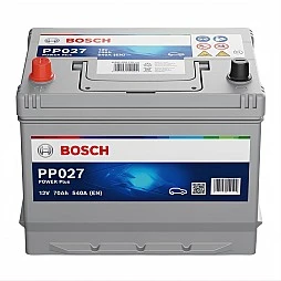 Акумулатор BOSCH POWER PLUS PP027 70Ah/540A L+ JIS