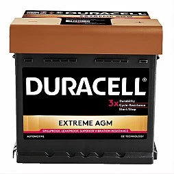 Акумулатор DURACELL EXTREME AGM DE50 50Ah/540A R+ DE50