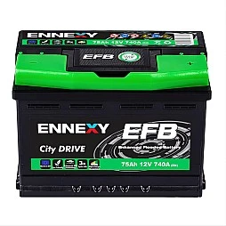 Акумулатор ENNEXY CITY DRIVE EFB 75Ah/740A R+