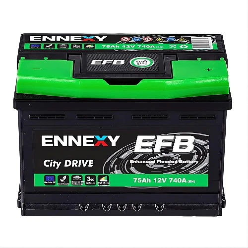 Акумулатор ENNEXY CITY DRIVE EFB 75Ah/740A R+