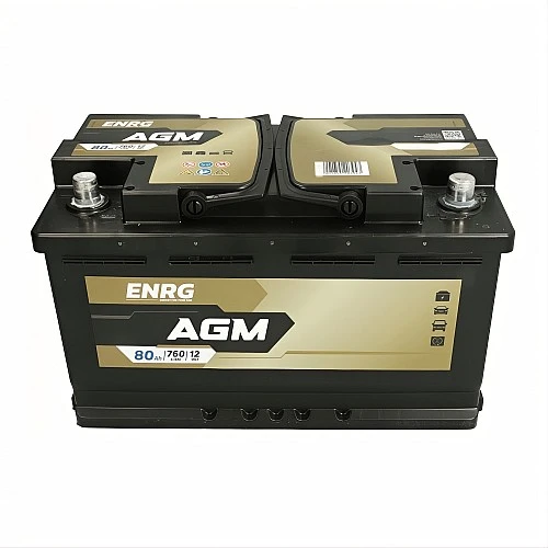 Акумулатор ENRG AGM 80Ah/760A R+