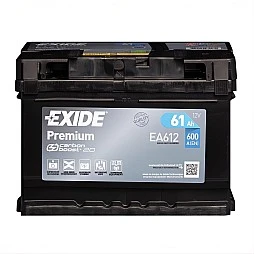 Акумулатор EXIDE PREMIUM 61Ah/600A R+