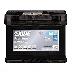 Акумулатор EXIDE PREMIUM 64Ah/640A R+