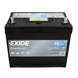 Акумулатор EXIDE PREMIUM 75Ah/630A R+ JIS