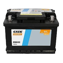 Акумулатор EXIDE EXCELL 60Ah/540A R+ (EB602) – десен плюс