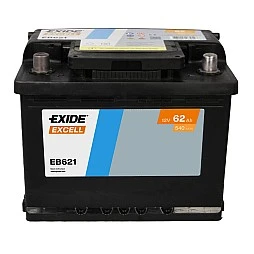 Акумулатор EXIDE EXCELL 62Ah/540A L+  (EB621)