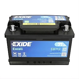 Акумулатор EXIDE EXCELL 71Ah/670A R+