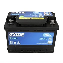 Акумулатор EXIDE EXCELL 74Ah/680A R+