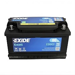 Акумулатор EXIDE EXCELL 80Ah/700A R+  (EB802)