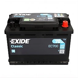 Акумулатор EXIDE CLASSIC 70Ah/640A R+