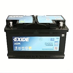 Акумулатор EXIDE AGM 82Ah/800A R+
