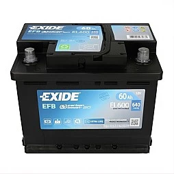 Акумулатор EXIDE EFB 60Ah/640A R+