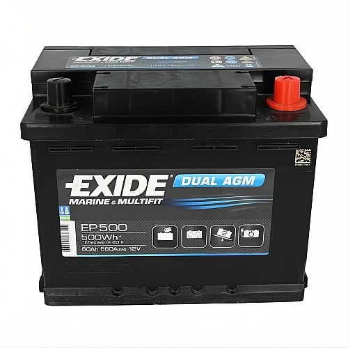 Акумулатор EXIDE DUAL AGM 60Ah/680A R+