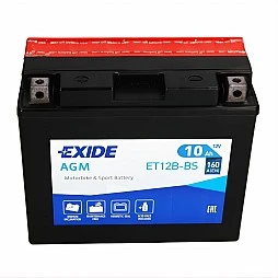 Акумулатор EXIDE STANDARD AGM 10Ah/160A L+