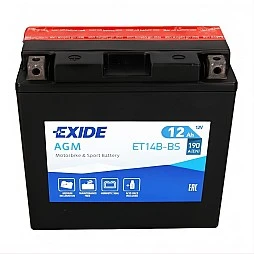 Акумулатор EXIDE STANDARD AGM 12Ah/190A L+