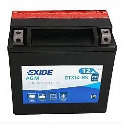 Акумулатор EXIDE AGM 12Ah/200A L+