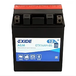 Акумулатор EXIDE STANDARD AGM 12Ah/210A L+
