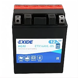 Акумулатор EXIDE AGM 12Ah/210A R+
