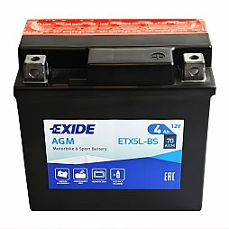Акумулатор EXIDE AGM 4Ah/70A R+