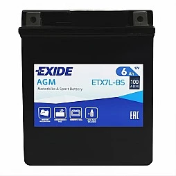 Акумулатор EXIDE STANDARD AGM 6Ah/100A R+