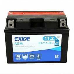 Акумулатор EXIDE AGM 11.2Ah/205A L+