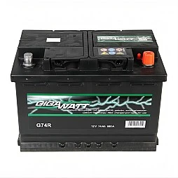 Акумулатор GIGAWATT G74R 74Ah/680A R+