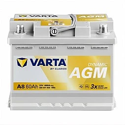 Акумулатор VARTA DYNAMIC AGM 60Ah/680A R+