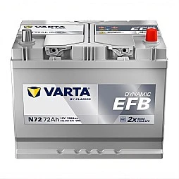 Акумулатор VARTA DYNAMIC EFB 72Ah/760A R+