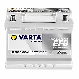 Акумулатор VARTA PROFESSIONAL DUAL PURPOSE EFB 60Ah/640A R+