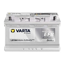 Акумулатор VARTA PROFESSIONAL DUAL PURPOSE EFB 80Ah/800A R+
