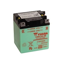 Акумулатор YUASA CONVENTIONAL 5.8Ah/58A R+ (12N5.5A-3B) – акумулатор за мотопеди, скутери и малки превозни средства