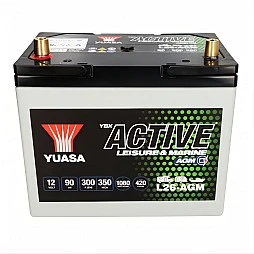 Акумулатор YUASA YBX ACTIVE LEISURE & MARINE AGM  90Ah/300A L+