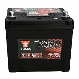 Акумулатор YUASA YBX3000 60Ah/500A R+ JIS