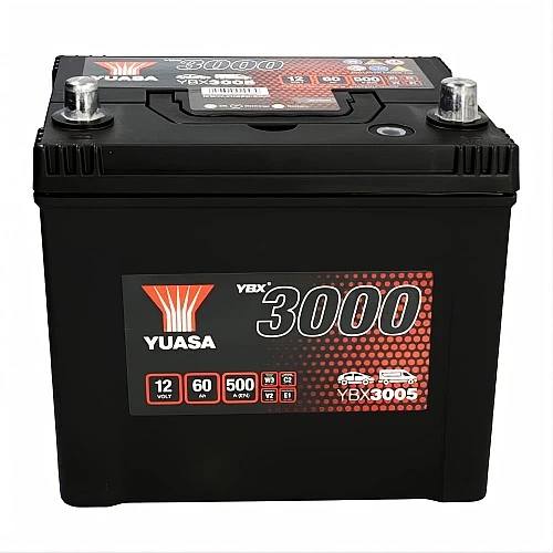 Акумулатор YUASA YBX3000 60Ah/500A R+ JIS