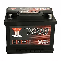 Акумулатор YUASA YBX3000 62Ah/550A R+