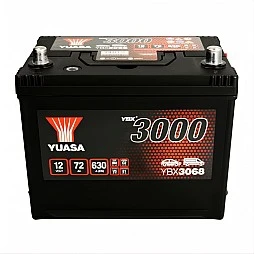 Акумулатор YUASA YBX3000 72Ah/630A R+ JIS