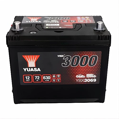 Акумулатор YUASA YBX3000 72Ah/630A L+ JIS