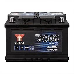 Акумулатор YUASA YBX9000 AGM 70Ah/760A R+