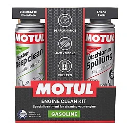 Motul Gasoline Clean KIT за почистване на бензинови двигатели 2x300 мл.
