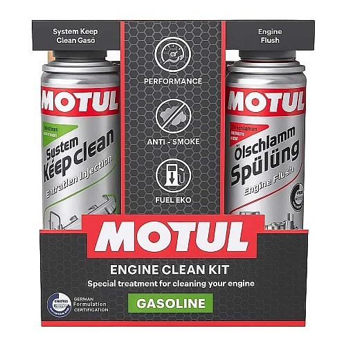 Motul Gasoline Clean KIT за почистване на бензинови двигатели 2x300 мл.